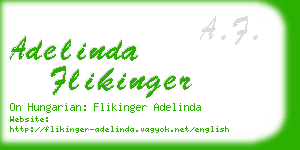 adelinda flikinger business card